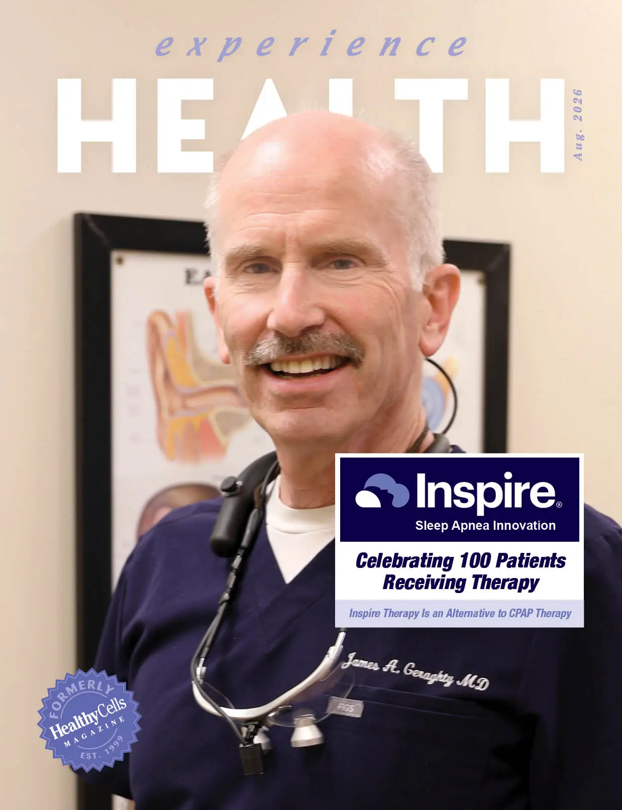 August 2026 Experiencing Health magazine cover